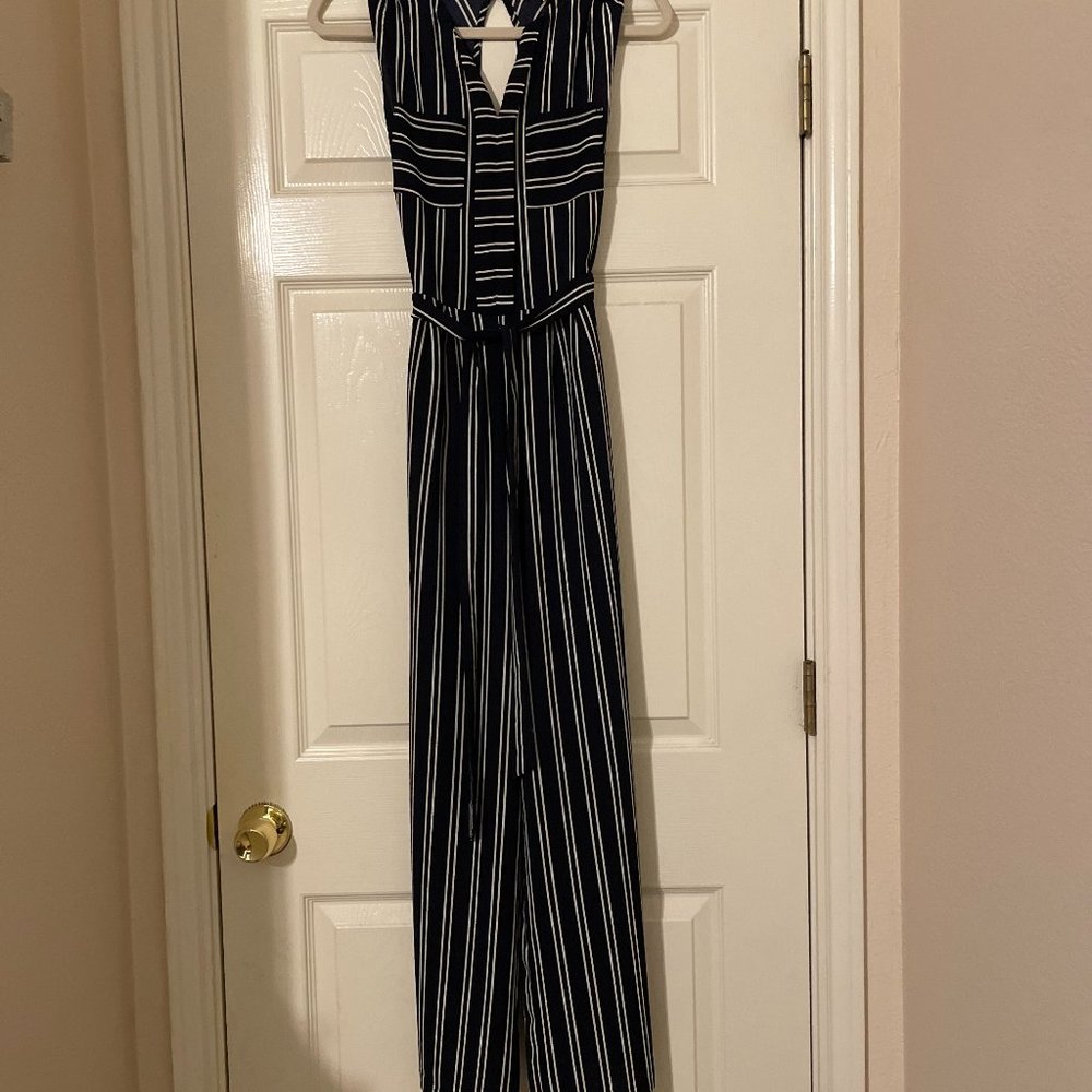 Navy blue & white jumper